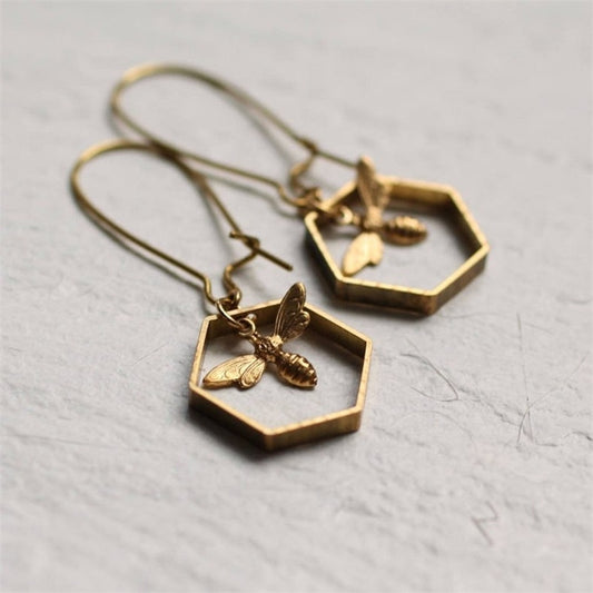 Hexagon Earrings